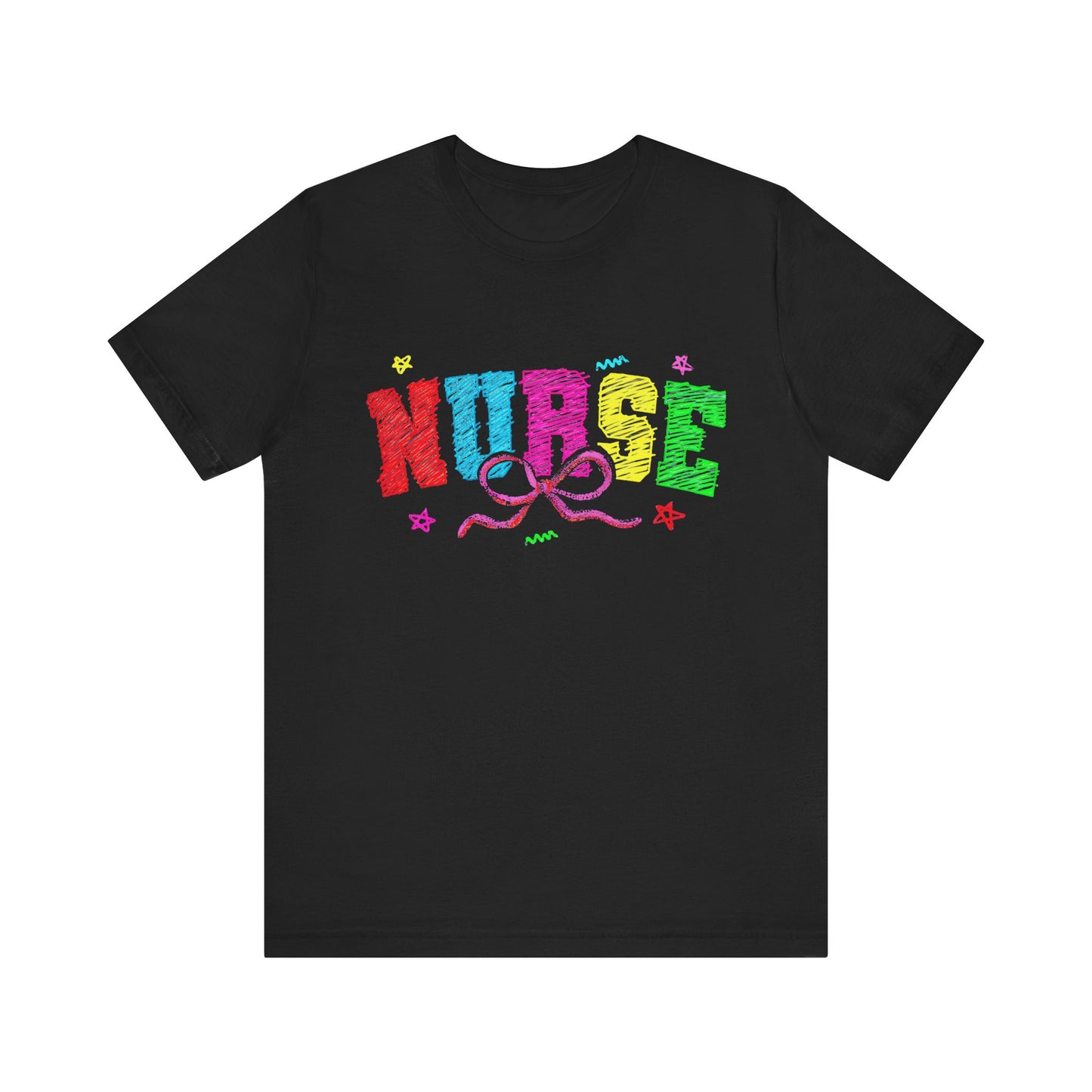Nurse Tee with Color Writing