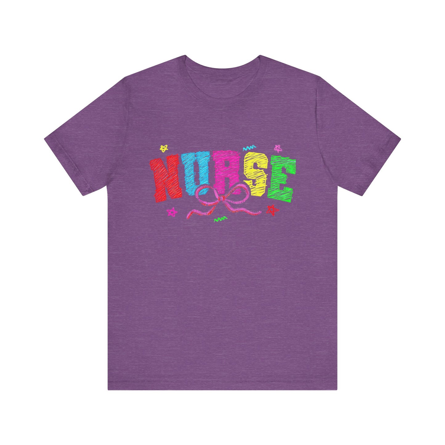 Nurse Tee with Color Writing