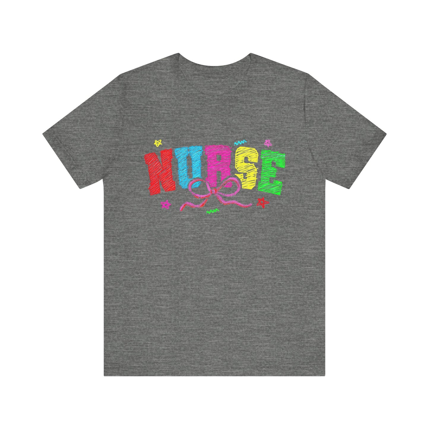 Nurse Tee with Color Writing