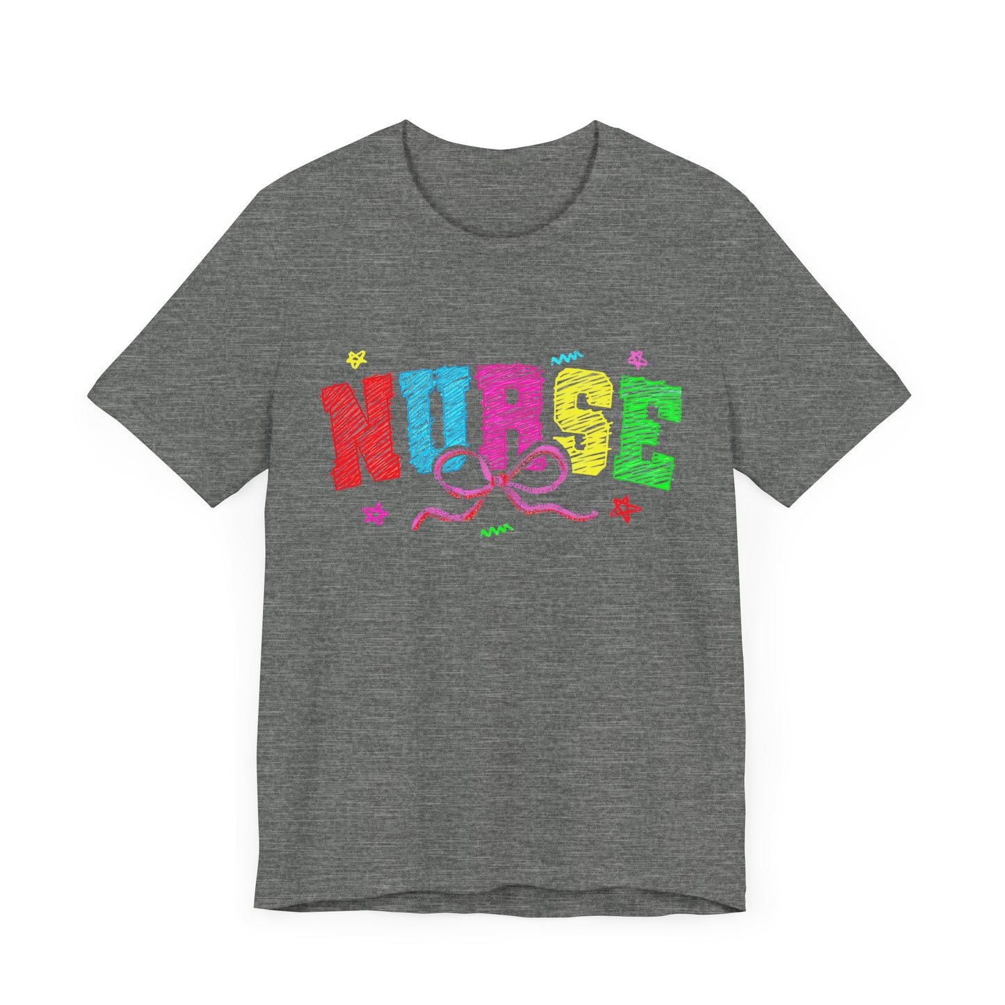Nurse Tee with Color Writing