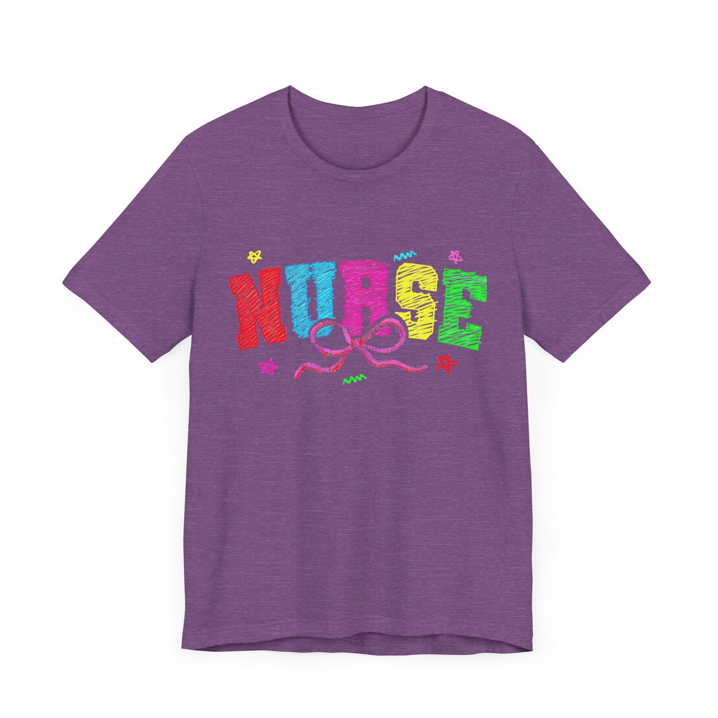Nurse Tee with Color Writing
