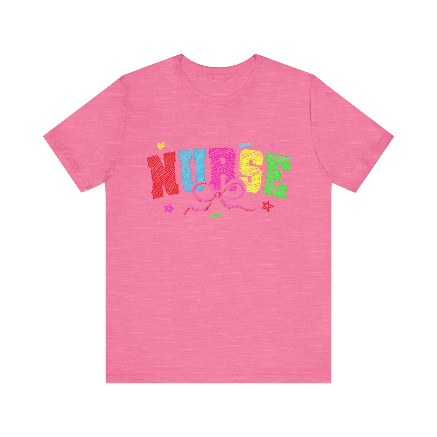 Nurse Tee with Color Writing