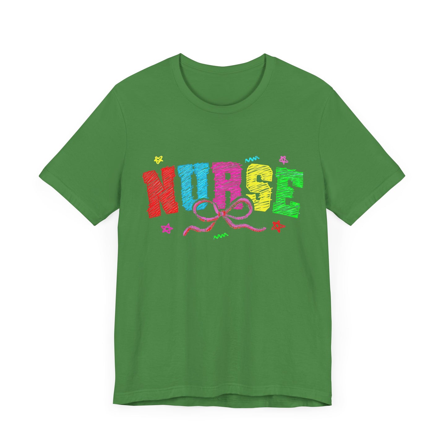 Nurse Tee with Color Writing