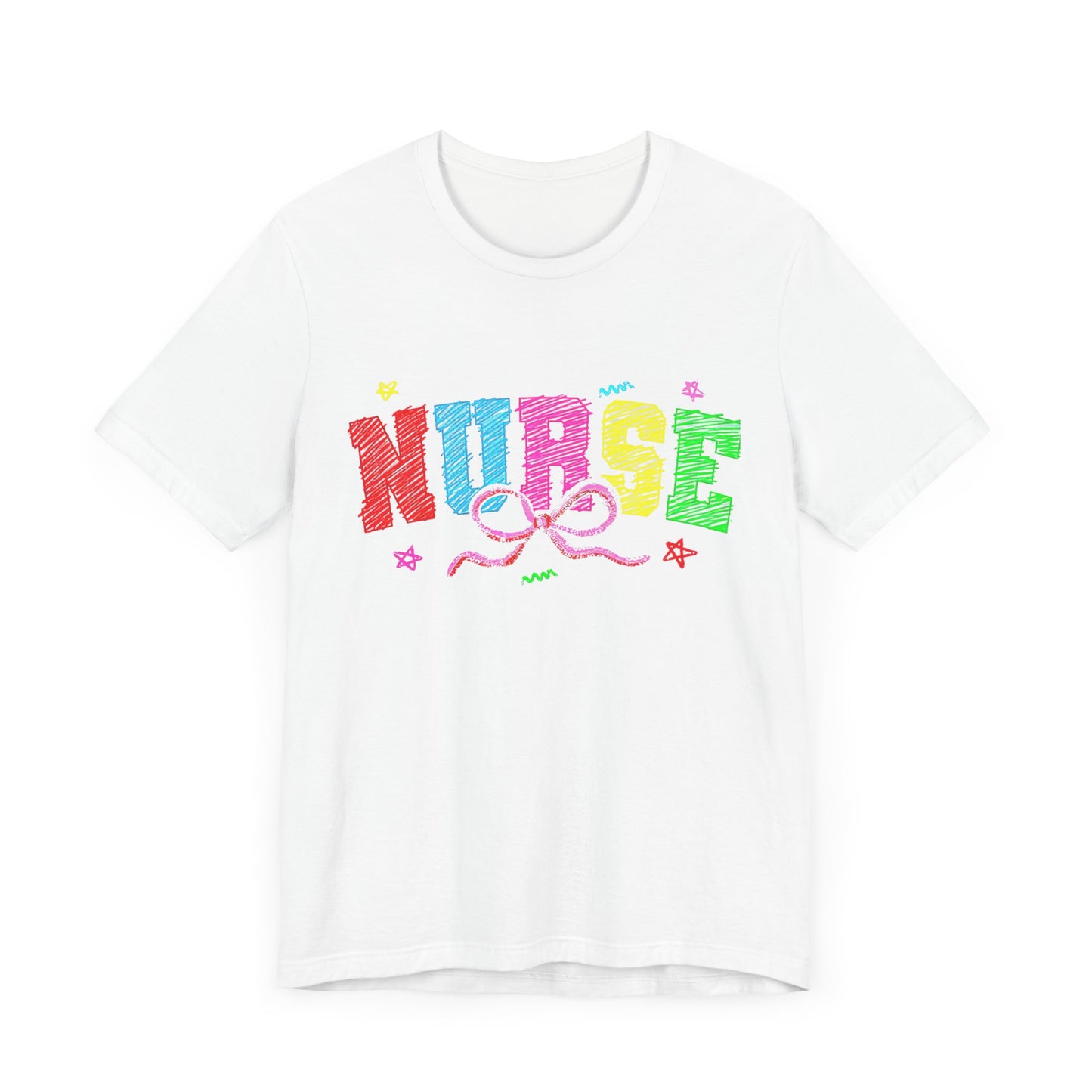 Nurse Tee with Color Writing