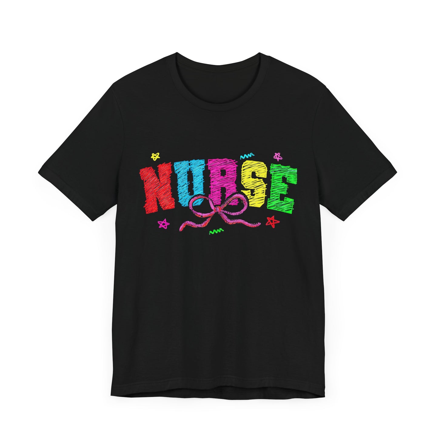 Nurse Tee with Color Writing