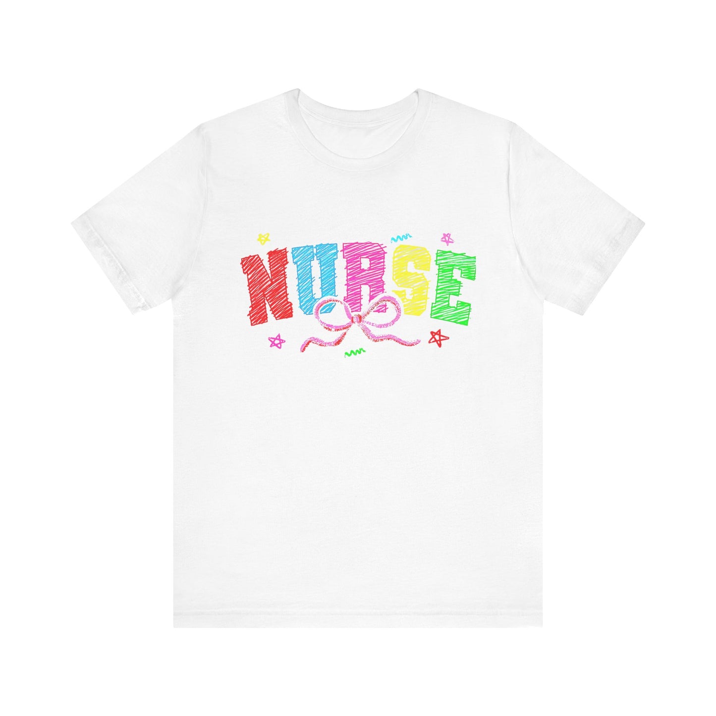 Nurse Tee with Color Writing
