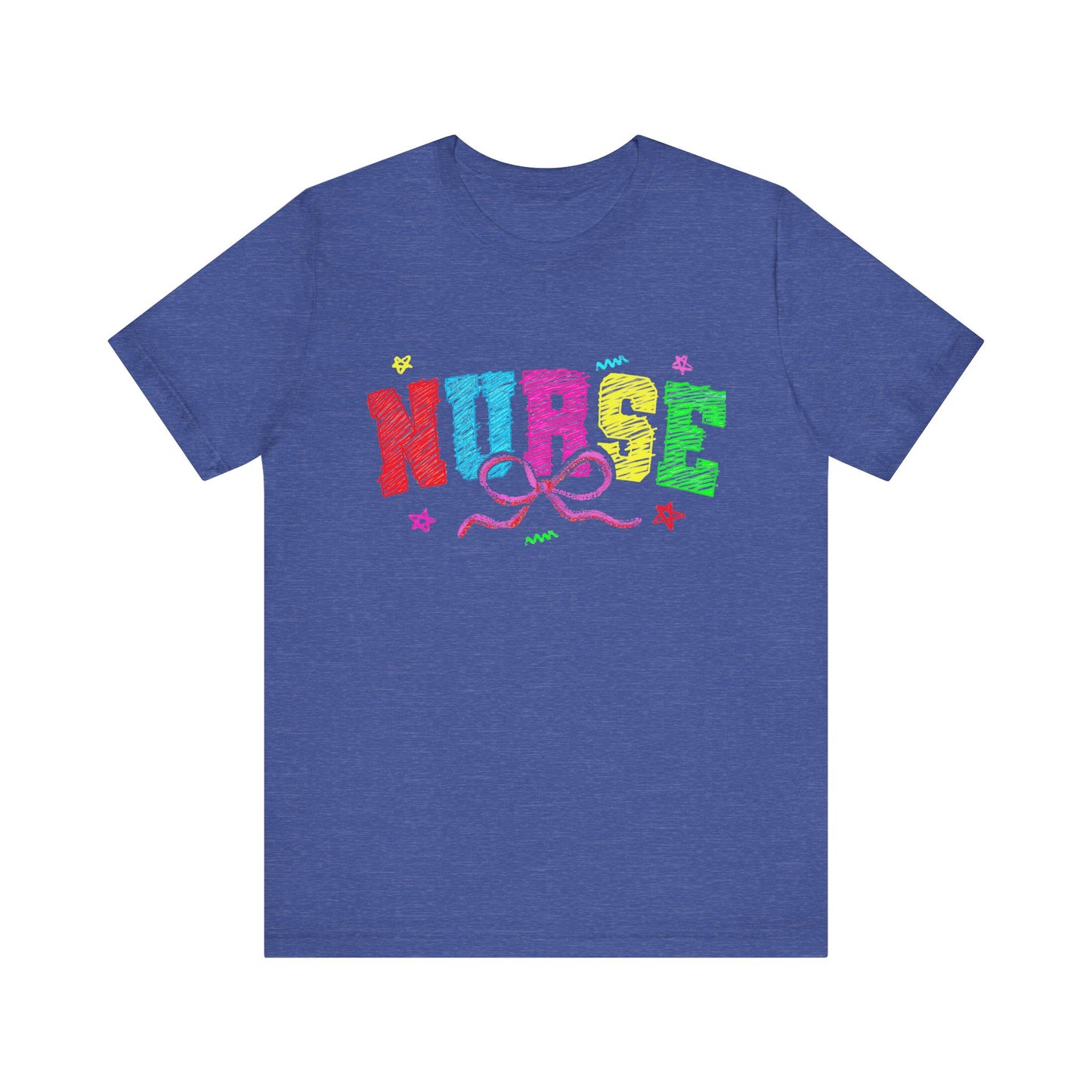 Nurse Tee with Color Writing