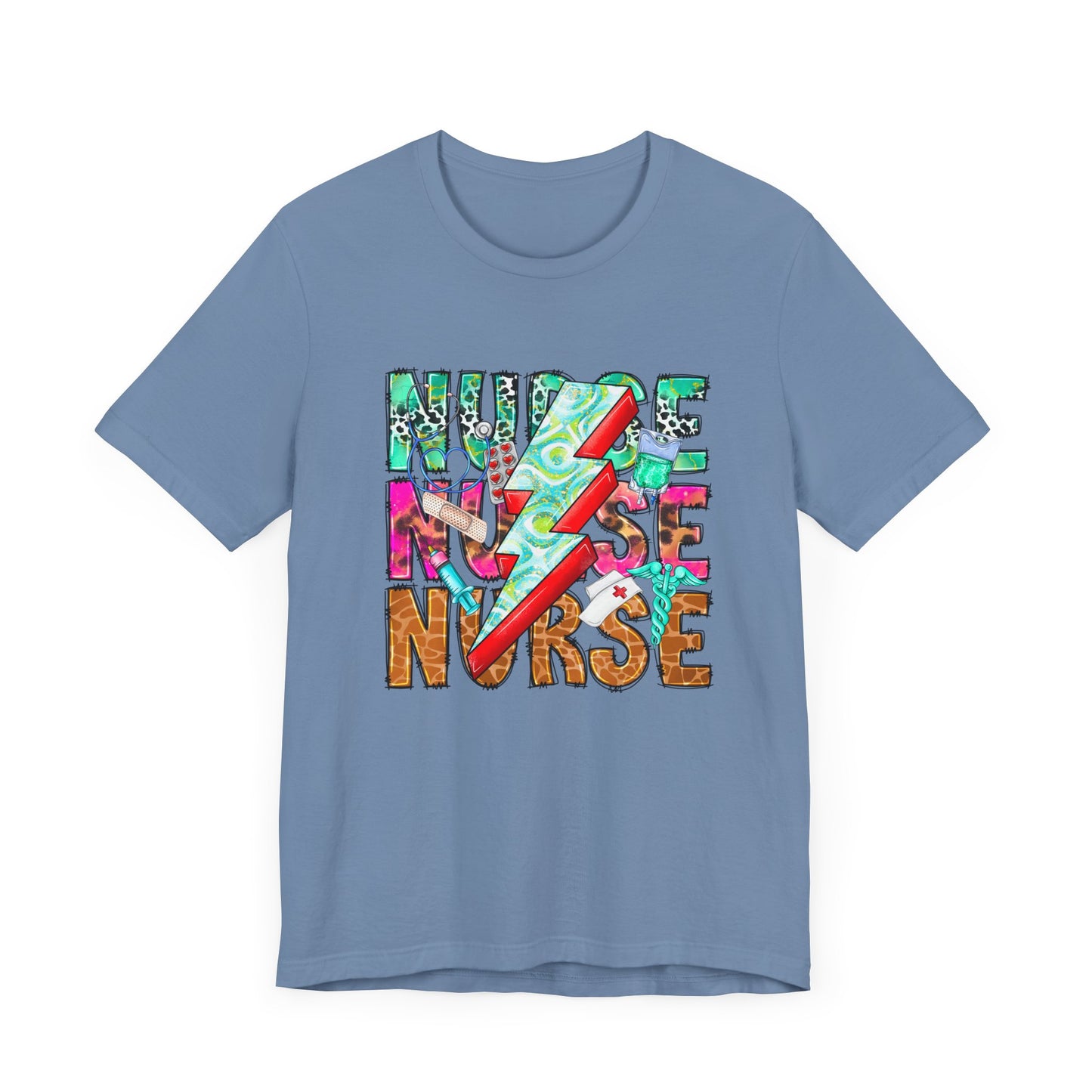 NURSE Vibes Graphic Tee – Bold, Bright & Built for Healthcare Heroes