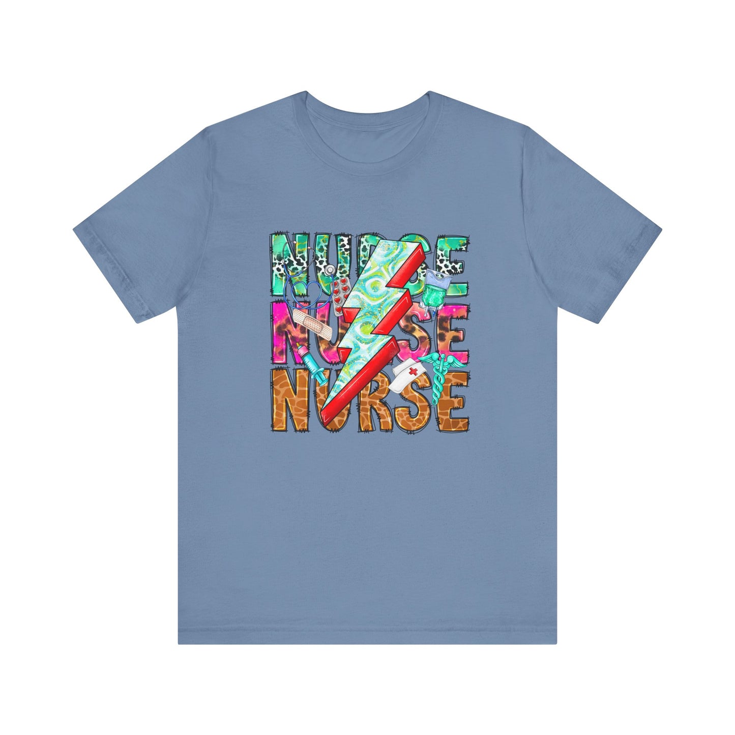 NURSE Vibes Graphic Tee – Bold, Bright & Built for Healthcare Heroes